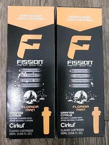 Lot Of2 Cirkul Flavor Cartridges Energy Zero Sugar ORANGE CITRUS Flavor 2 PACK