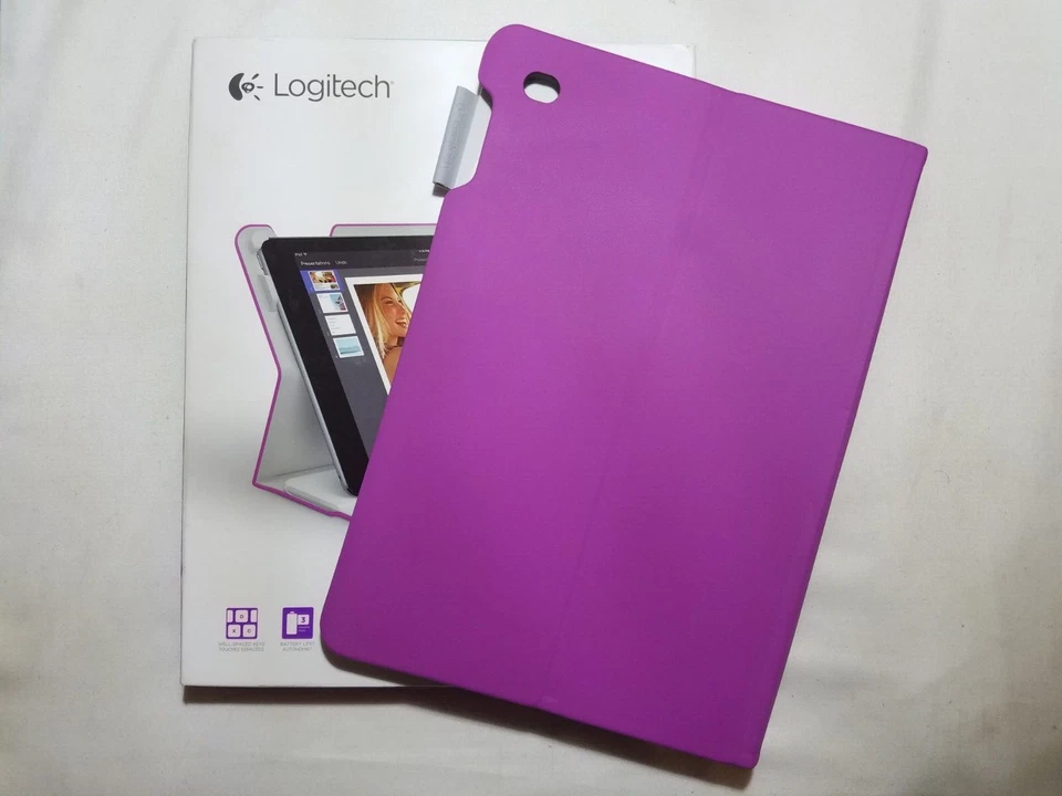 Magneta Pink Logitech Type+ Protective iPad Air 2 Case Cover Integrated Keyboard - Image 2 of 4