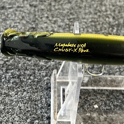 RARE Megabass Chugy-X USA Topwater - 5/8oz - Perch Pattern | eBay