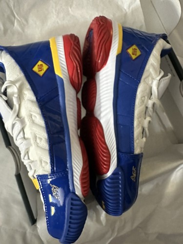 Nike Lebron 16 PS Superbron CJ4771 100 Size 3Y Blue White Kids Shoes Sneakers DD - Picture 6 of 6