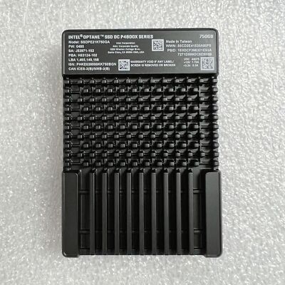 Intel P4800X 750GB Optane SSD DC SSDPE21K750GA U.2 2.5 Intel P4800X 750GB Optane SSD DC SSDPE21K750GA U.2 2.5