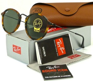 ray ban round tortoise