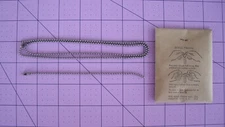 World War II (2) Dog Tag Chains 1945 Sealed Envelope NOS Free Shipping in USA