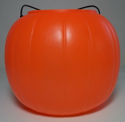 Cubo de calabaza de plástico de espuma general naranja cubo de calabaza Halloween Jack-O-Lantern - Imagen 4 de 8