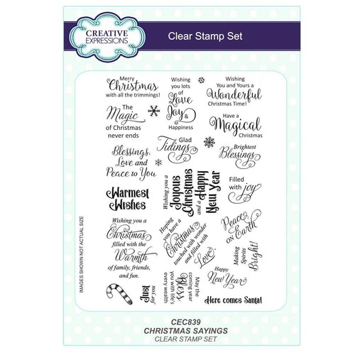 Creative Expressions Clear Stamp Set CHOOSE ONE Christmas Holiday Themes - Foto 15 di 20