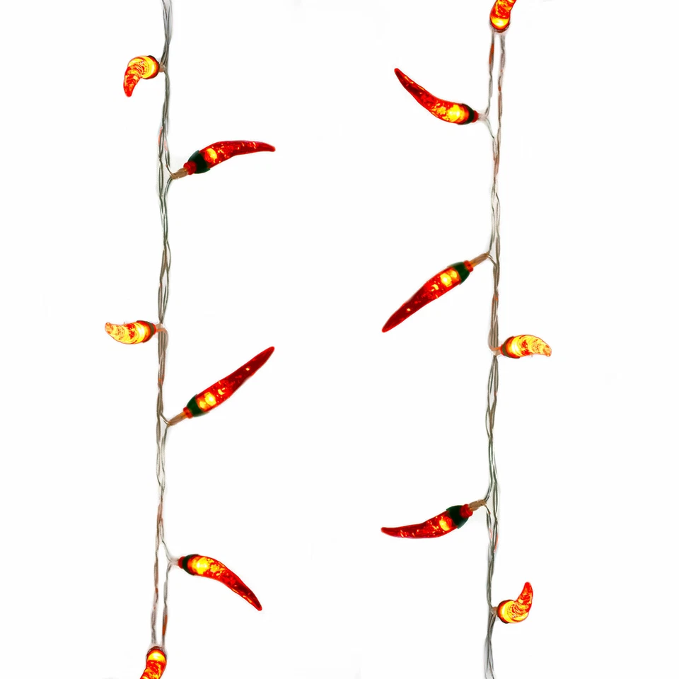 Chilli String Lights Chilli Pepper Red Indoor Battery Lights - Image 2 of 3