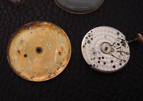 Antique Old Vintage Watchmaker's Estate Lot Longines 22L Movement and Dial - Picture 4 of 5