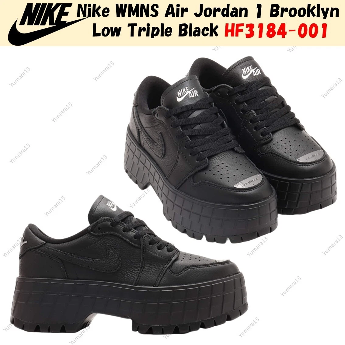 Jordan 1 Brooklyn Low Metallic Black W for sale | eBay