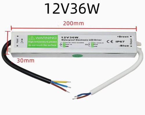 AC220V To DC12/24V Power Transformer IP67 Waterproof LED Switch Driver 15W-400W - Picture 7 of 26