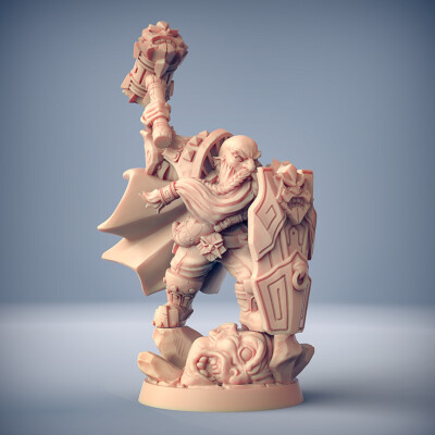 Zwergkleriker Paladin Hero - Artisan Guild Fantasy Dungeons and Dragons Miniatur