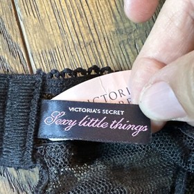 NWT Victoria's Secret Sexy Little Things 34B Black Lingerie~ NEW! Polka Dots