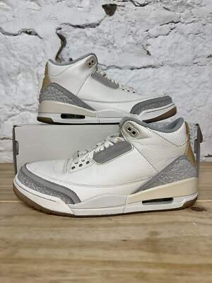 シューズ(男性用) NIKE AIR JORDAN 3 RETRO CRAFT FJ9479-100 AIR JORDAN Men's Retro 3 Craft Shoes in Ivory/Grey Mist