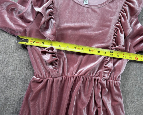 Speechless Dress Girl's Large Plus Elastic Round Neck Pink Ruffled Party Casual - Picture 8 of 12