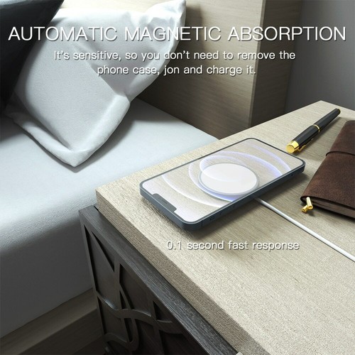 15W Fast Wireless Charger For 14 13 12 11ProMaxMini MagSafe Apple iPhone MagSafe - Afbeelding 10 van 12