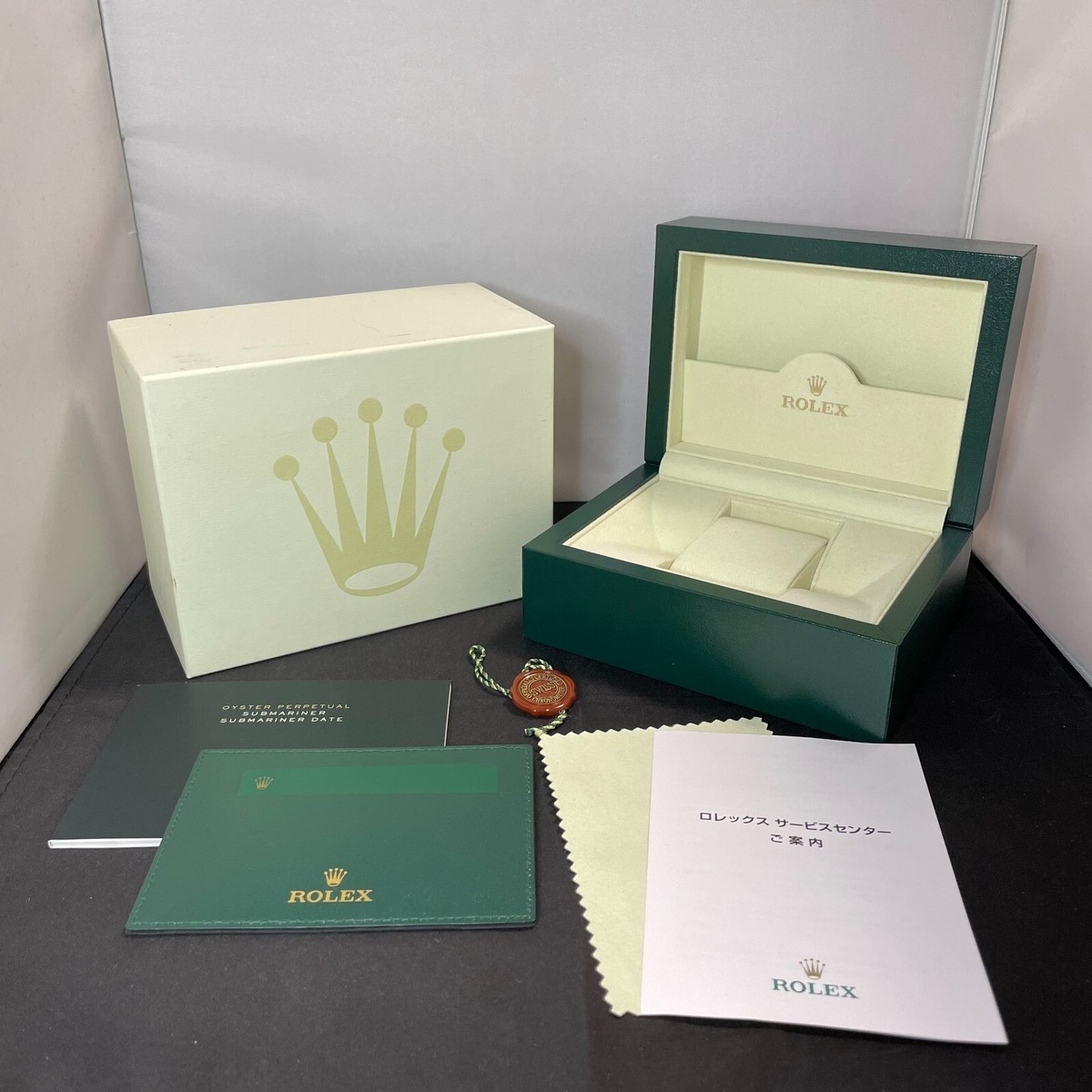 ROLEX ロレックス 空箱 純正 39137.04 Rolex Watch Box Case 39137.04 SubmarinerDate Booklet Tag 100
