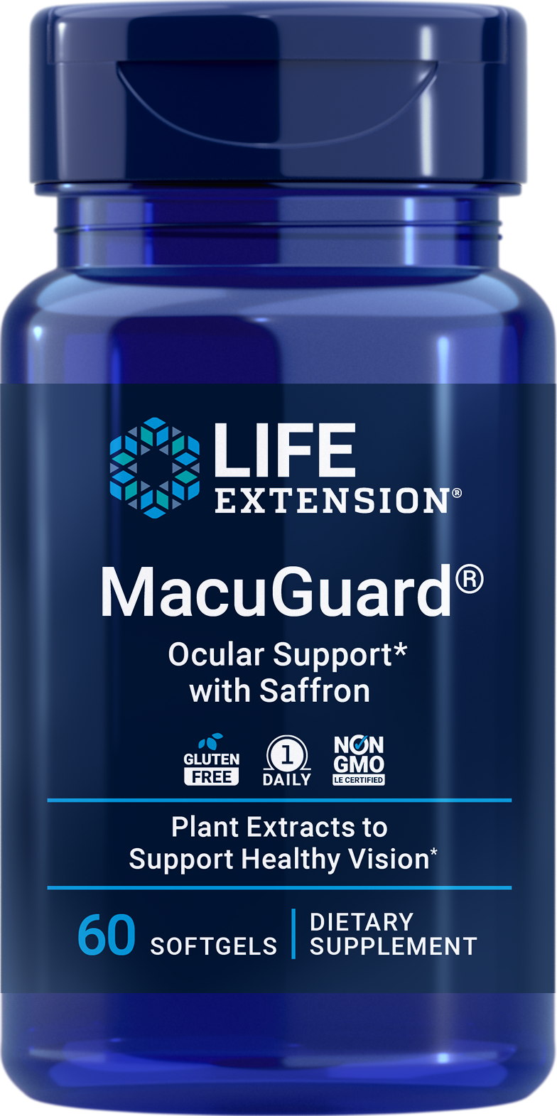 Life Extension MacuGuard Ocular Support with Saffron Vision Support 60 softgels - Image 2