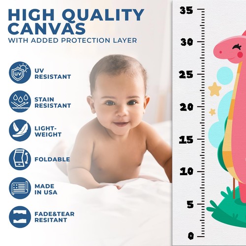 Height Growth Chart for Infant | Growth Ruler Chart Wall Decor - Picture 93 of 192