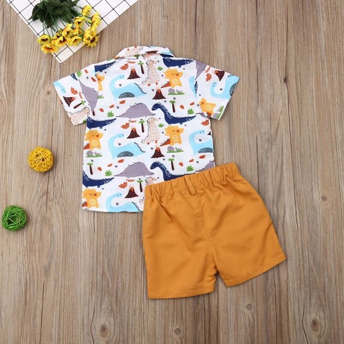 Toddler Kids Baby Boy Clothes Set Sports Short Sleeve Tops Shorts Outfits - Picture 12 of 15