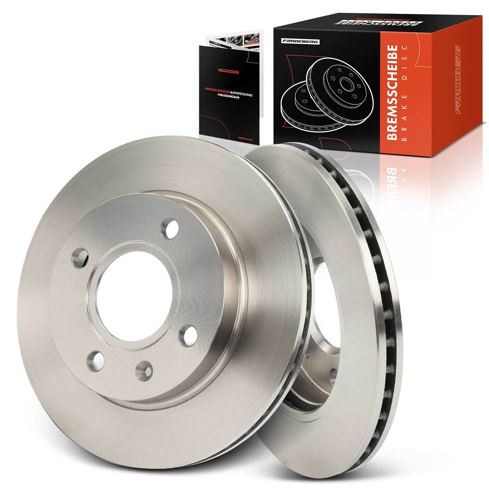 FRANKBERG 2x 240mm Brake Discs for Ford Fiesta Puma Probe Escort Mazda Front