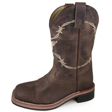 SMOKY MOUNTAIN BOOTS Kids' Unisex Logan Leather Western Boots, 3923, All Sizes