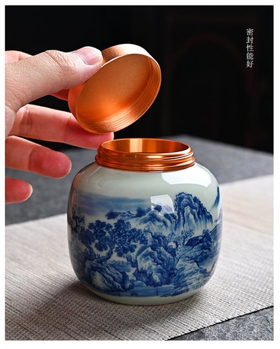 Complete Tea Set True Jingdezhen Blue And White Flower Country Kung Fu Tea Set - Picture 7 of 24