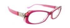 New Authentic Eye'DC V578 009 90s France Vintage Pink Fuchsia Plastic Eyeglasses