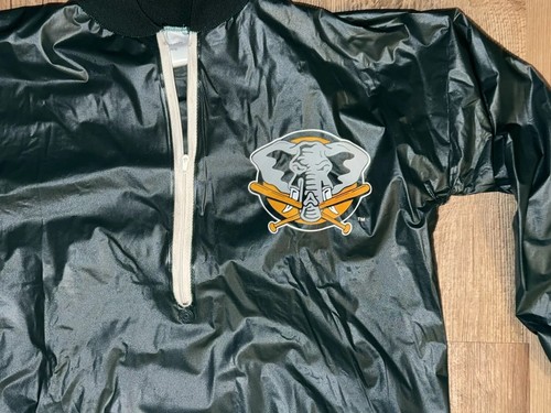 VINTAGE Oakland Athletics Rain Jacket Boys XL Stadium Giveaway Jolly Rancher* - Picture 3 of 11