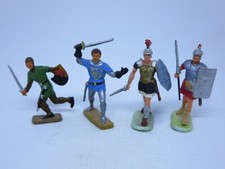 4 Vintage Unmarked Miniature Knight/Soldier Germany 1 1/2"