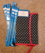 7 Crochet Hook And Needle Lot Knitting Lot With 1 ROLL Up Bag