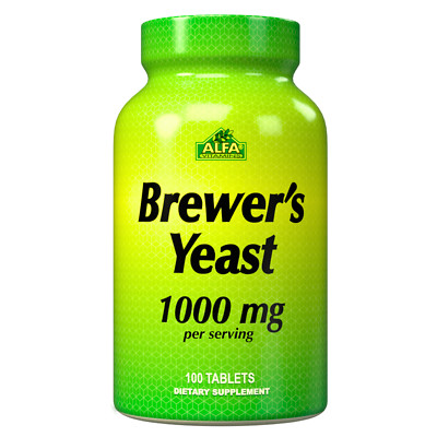 Brewers Yeast-100 tablets-immune Support -Enhance Energy - Digestive Support