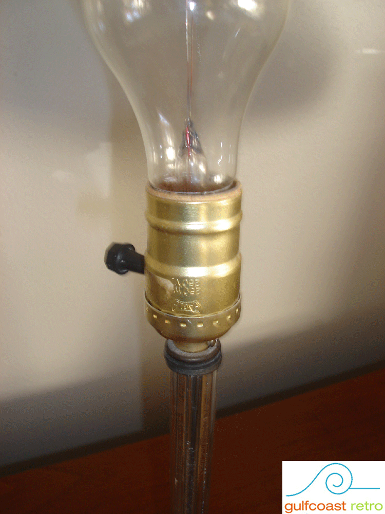 Vintage Pair Crystal Glass Hobnail Candlestick Boudoir Lamps w/Shades