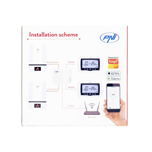 Smart-Thermostat CT410 PRO kabellos mit WLAN Steuerung von 2 Zonen über das I... - Photo 5/6