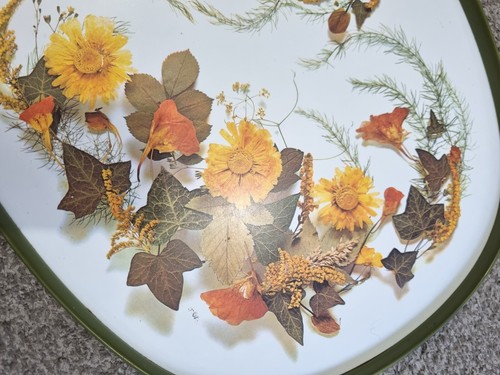 Vintage 1970s St Michael Marks & Spencer Floral lap tray Solid wood retro - Picture 5 of 6
