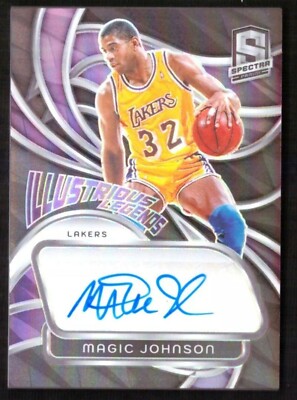 スポーツ選手 Panini Magic Johnson auto /35 2023 Panini Illustrious Legends Magic Johnson Los Angeles