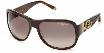 Affliction Sunglasses Raven Tortoise Gold with Case Tag and Box