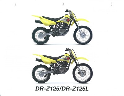 Motorcycle Data Sheet - Suzuki - DR-Z125 DR-Z125L - 2003 (DC552