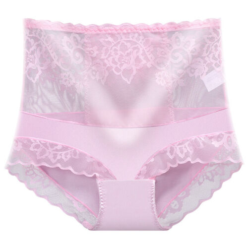 Slip mutandine donna vita alta maglia pizzo mutandine biancheria intima trasparente lingerie - Foto 15 di 24