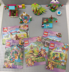 5 Lego Friends Set Tiger 41042 Parrot 41044 Monkey 41045 Bear 41046 Horse 41089