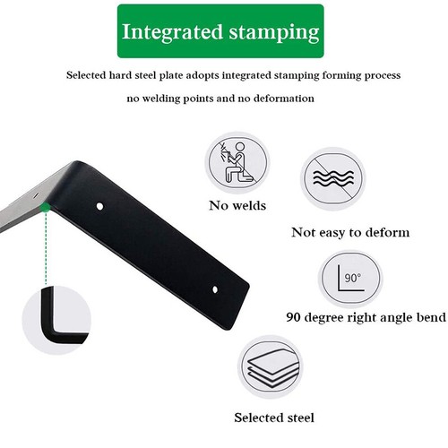 4PCS Shelf Brackets Rustic Heavy Duty Industrial Scaffold Board Shelf Bracket UK - Picture 8 of 12