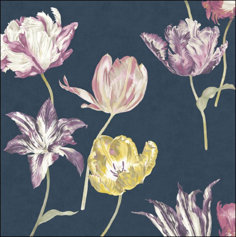 Sanderson Woodmansterne Glückwunschkarte – Aquarell-Tulpen Mit Punktlack, „Get Well Soon“ (16,6 X 16,7 Cm)