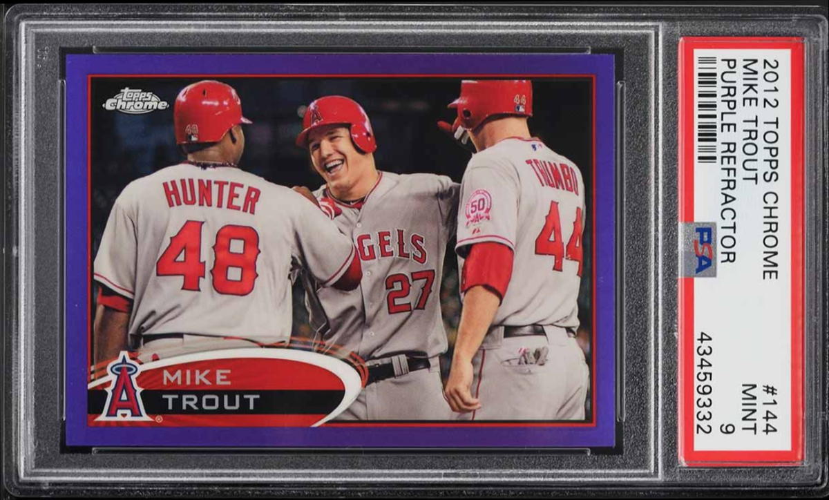 2012 Topps Chrome Mike Trout 10枚限定直筆サイン 2024 Topps Chrome Mike Trout 35th Anniversary Refractor