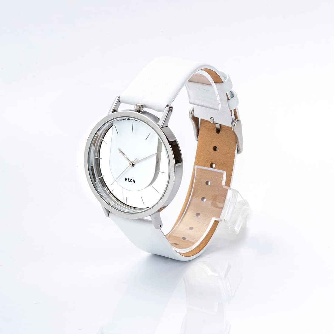 KLON Invisible Relation White 40mm Skeleton Watch Stylish KLON Invisible Relation White 40mm Skeleton Watch Stylish
