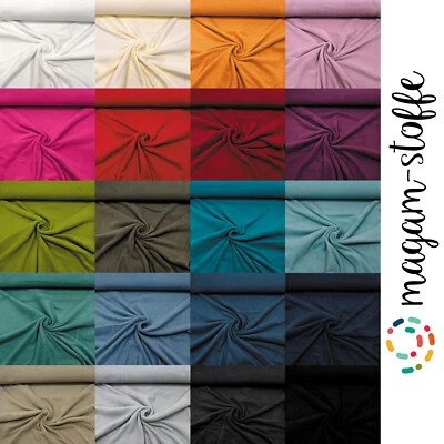 MAGAM-Stoffe "Lisa" Fleece Stoff Antipilling einfarbig ÖKO-TEX Meterware 50cm