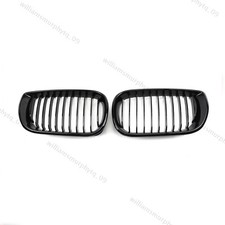 Neu Glänzendes Schwarz Kühlergrill  für 1999-2002 BMW 3er E46 Gran Coupe 2 Stück