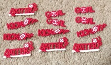 Lot 12 Sports/Baseball/Football/Soccer Sew-On Embroidered Applique--Red/White