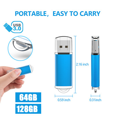 64GB 128GB USB 3.0 Flash Drive Memory Stick USB Stick Thumb Drive Pen Drive