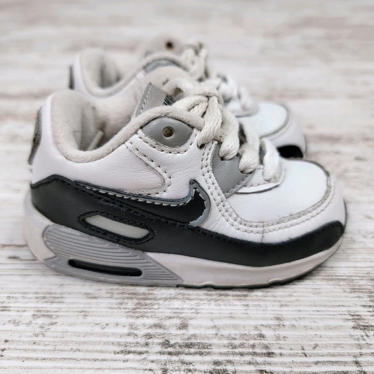 pijnlijk Zachte voeten Meander Nike Air Max Black &amp; White Toddler Baby Shoes Size 3c - 307795-103  (2005) | eBay