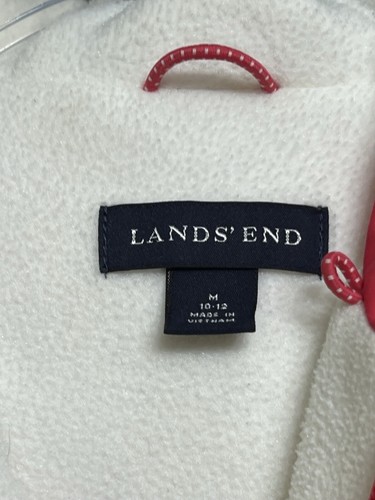 Lands' End Girls Kids Squall Winter Jacket Sz Medium 10-12 Pink Hood Fleece Line - Picture 4 of 23