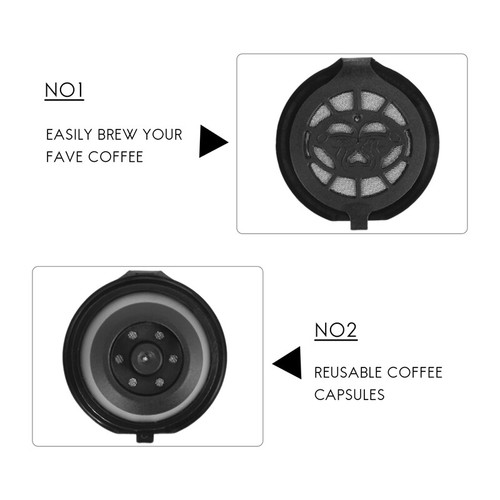 6 Wiederverwendbare Nespresso Kapseln Nachfüllbarer Kaffee Kapsel Kompati9415 - Bild 5 von 8