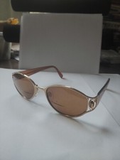 Daniel Swarovski Eyeglass Sunglass Oval Frames Amber Crystals 23K Gold Plated